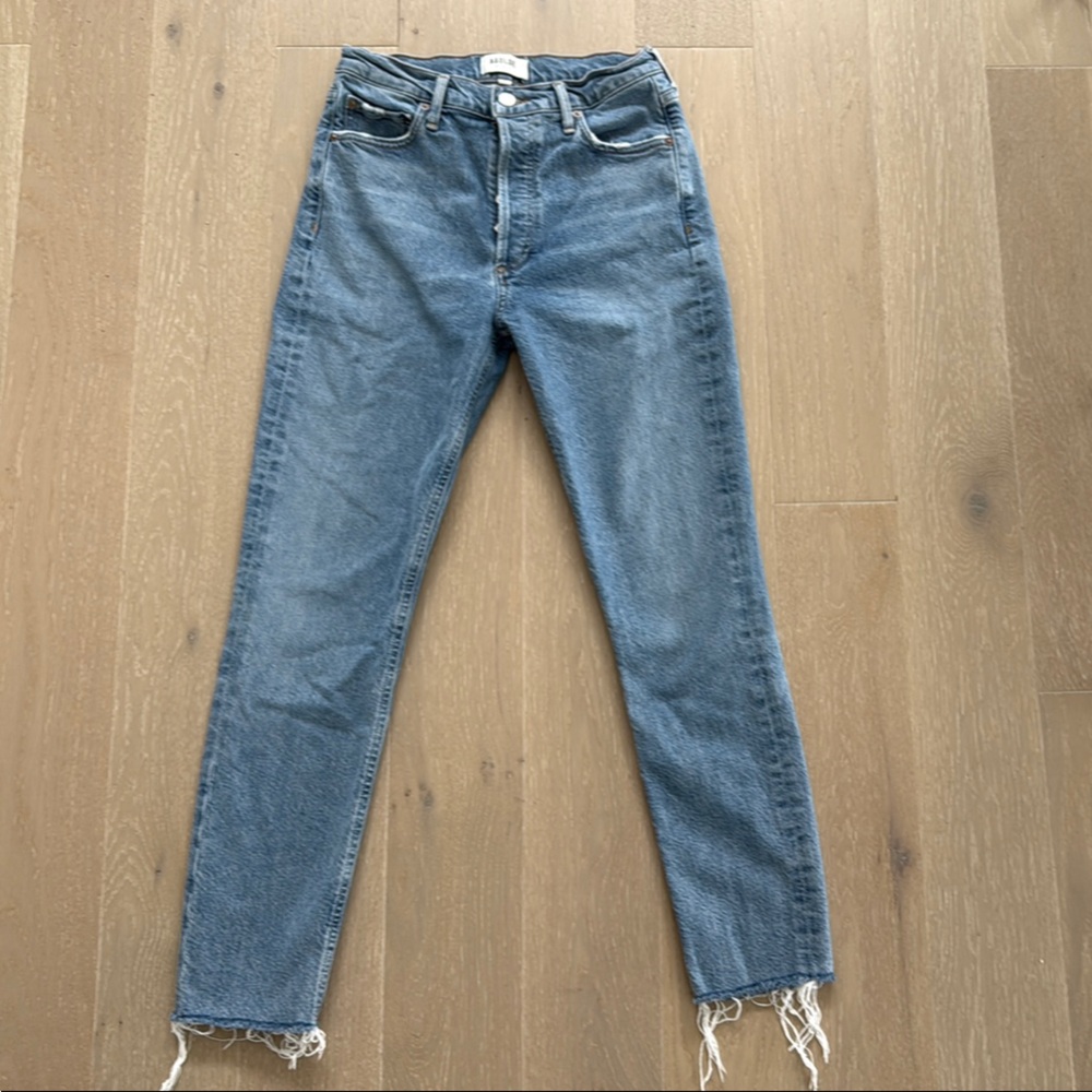 Agolde Nico 26 Slim High Rise in Murmur
